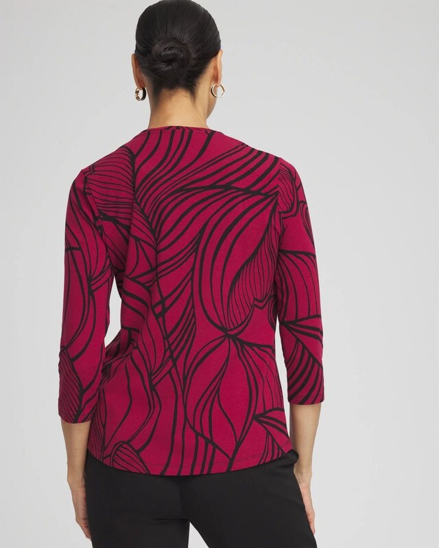 Zenergy UPF Leaf Print Tee - image 3